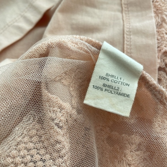 Anthropologie Forever That Girl Grace Tiered Lace Back Top Pink NWOT - Picture 9 of 9